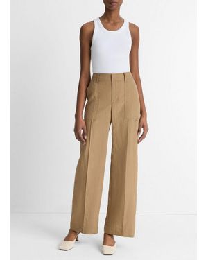 Vince Wide-Leg Utility Pant - Natural