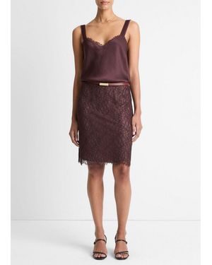 Vince Lace Short Skirt - Red