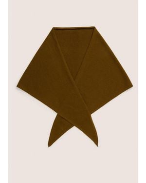 Vince Cashmere Triangle Scarf, Ms Ochre - Natural