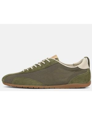 Vince Catalina Suede & Mesh Trainer - Green