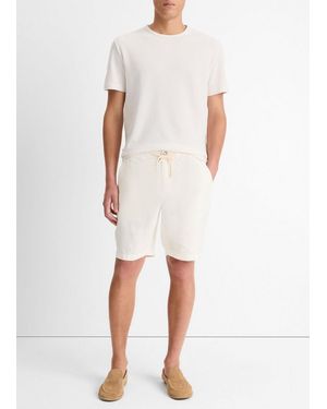 Vince Lightweight Hemp Short, Bone, Size Xs - White
