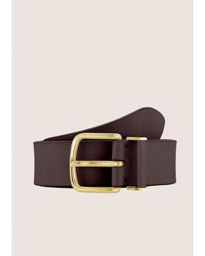 Vince Kaia 32Mm Leather Belt - Natural