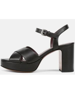 Vince Ericka Leather Platform Sandal - White