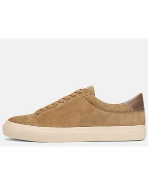 Vince Fulton Suede Trainer - White