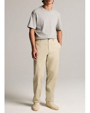 Vince Owen Athletic Stretch-Cotton Side-Pocket Trouser - Natural