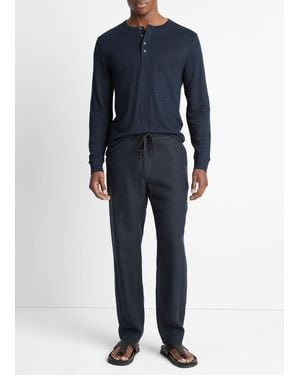 Vince Lightweight Hemp Pant - Blue