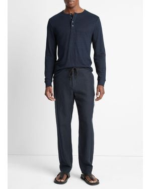 Vince Lightweight Hemp Pant - Blue
