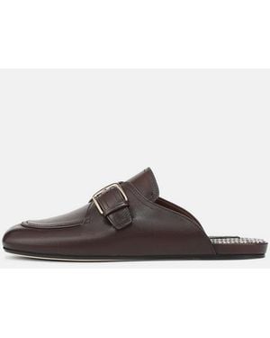 Vince Minetta Leather Loafer Mule - White