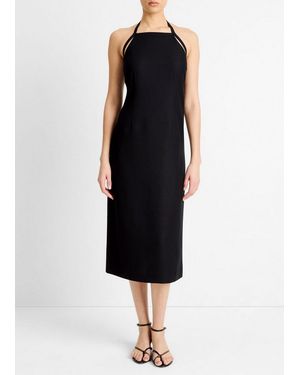 Vince Apron Halter Dress - Black