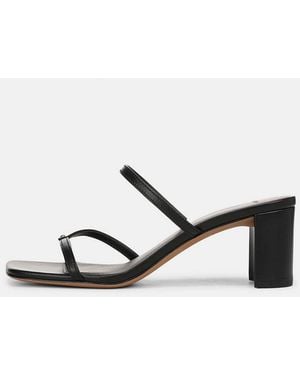 Vince Ona Leather Heeled Sandal - White