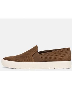 Vince Blair Perforated Suede Sneaker - White