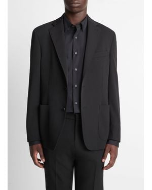 Vince Stretch-Wool Relaxed Sport Coat - Black