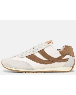 Vince Oasis Leather & Suede Runner Trainer - Natural