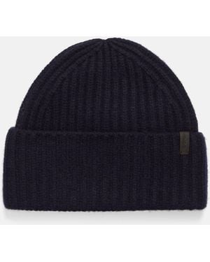 Vince Plush Cashmere Chunky Knit Hat, Blue