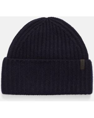 Vince Plush Cashmere Chunky Knit Hat, Blue