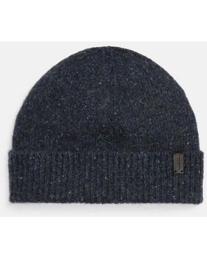Vince Donegal Cashmere Beanie - Blue