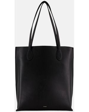 Vince Athene Nappa Leather Tote - Black