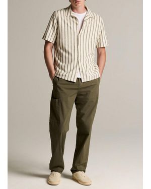 Vince Owen Athletic Stretch-Cotton Side-Pocket Trouser - Natural