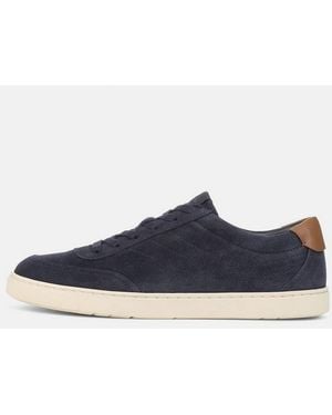 Vince Palm Suede Trainer - Blue