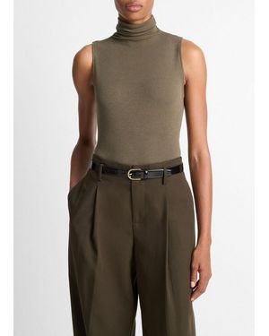 Vince Sleeveless Turtleneck - Green