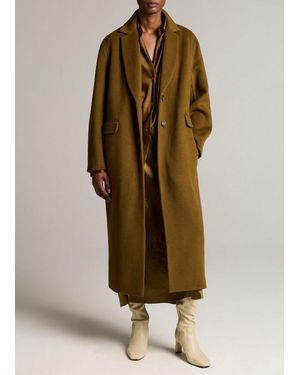 Vince Wool-Cashmere Single-Breasted Classic Coat - Natural