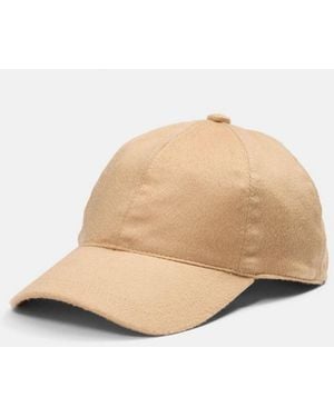 Vince Cashmere Baseball Cap - Natural