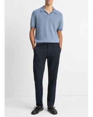 Vince Owen Athletic Washed Cotton Pant - Blue
