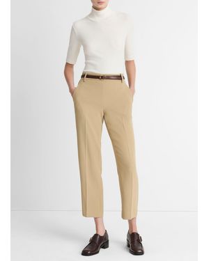 Vince Crepe Tapered Pull-On Pant - Natural