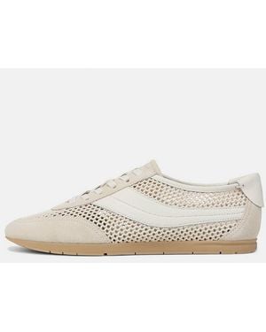 Vince La Suede & Netting Slip-On Runner Trainer - White