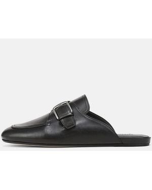 Vince Minetta Leather Loafer Mule - White