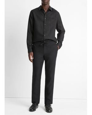 Vince Hemp Drawstring Pant - Black