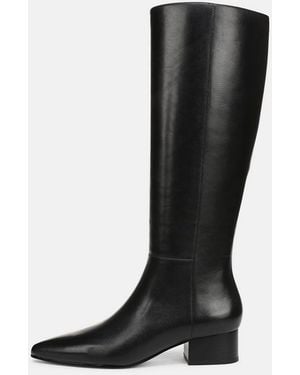 Vince Adan Leather Knee Boot - Black