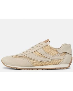Vince Oasis Raffia & Suede Runner Trainer - White