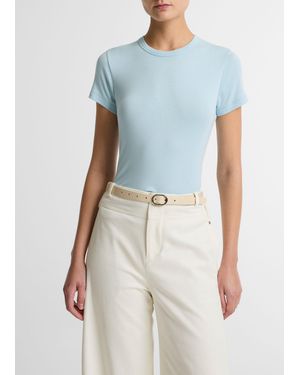 Vince Pima Cotton-Blend '90S Shrunken T-Shirt - Blue