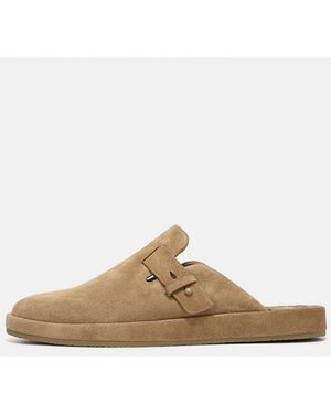Vince Essex Suede Clog - White