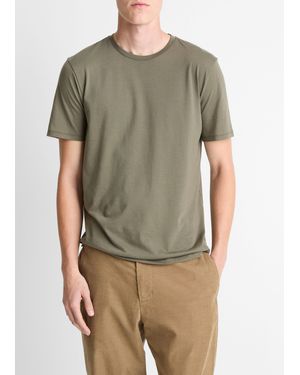 Vince Pima Cotton Crew Neck T-Shirt - Green