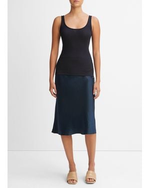 Vince Scoop Neck Tank - Blue