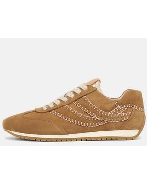 Vince Oasis Boho Suede Runner Trainer - White