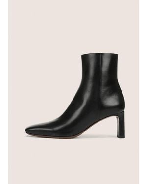Vince Valetta Leather Ankle Boot - Black