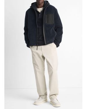 Vince Sherpa Zip Jacket - Blue