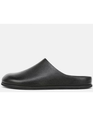 Vince Leo Leather Clog Mule - White