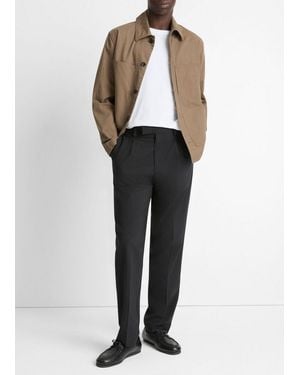 Vince Louie Relaxed Pleated Trouser - Black