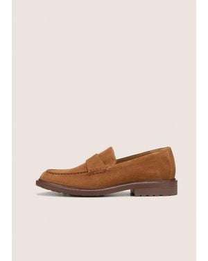 Vince Donovan Suede Loafer - Natural