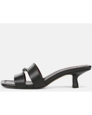Vince Piper Leather Heeled Sandal - White
