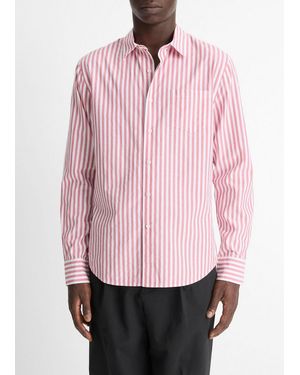 Vince Hermosa Stripe Button-Front Shirt - Pink