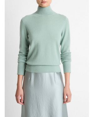 Vince Cashmere Turtleneck Sweater - Green