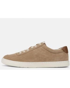 Vince Palm Suede Trainer - White
