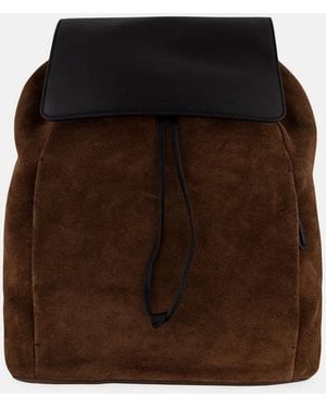 Vince Drayton Suede Flap Backpack - Brown