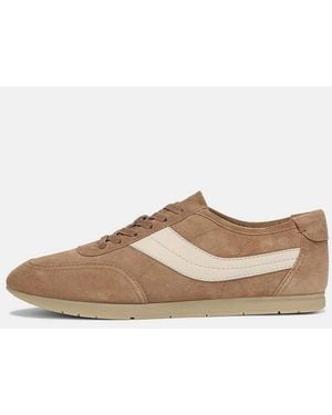 Vince La Suede & Leather Slip-On Runner Trainer - White