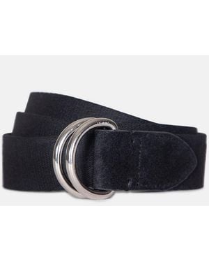 Vince 30Mm Webbing D-Ring Belt - Blue